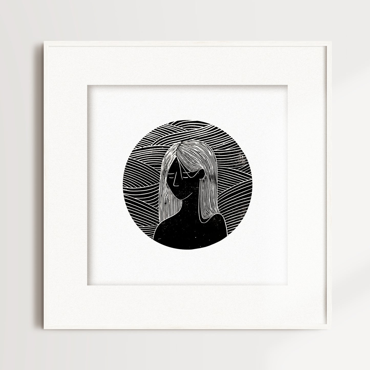 Still waiting / Linogravure