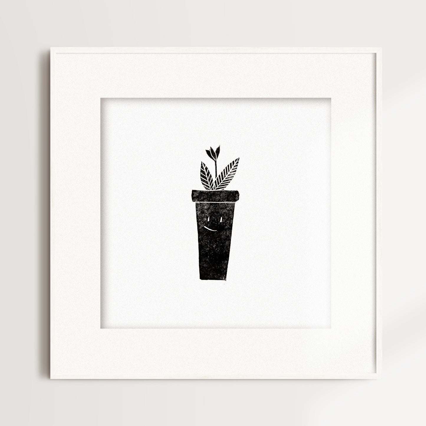 Jeune pousse / Linogravure