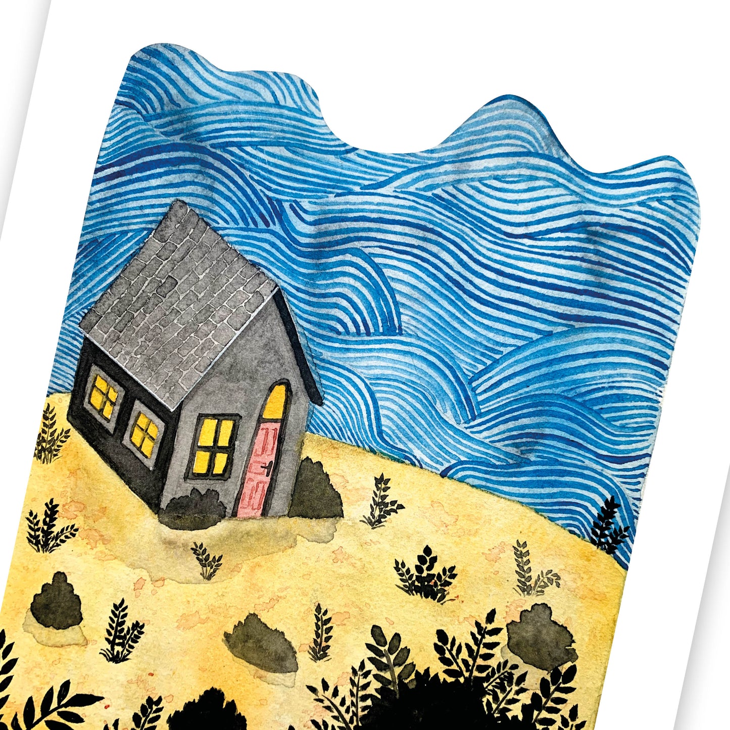 Maison de bord de mer / Aquarelle