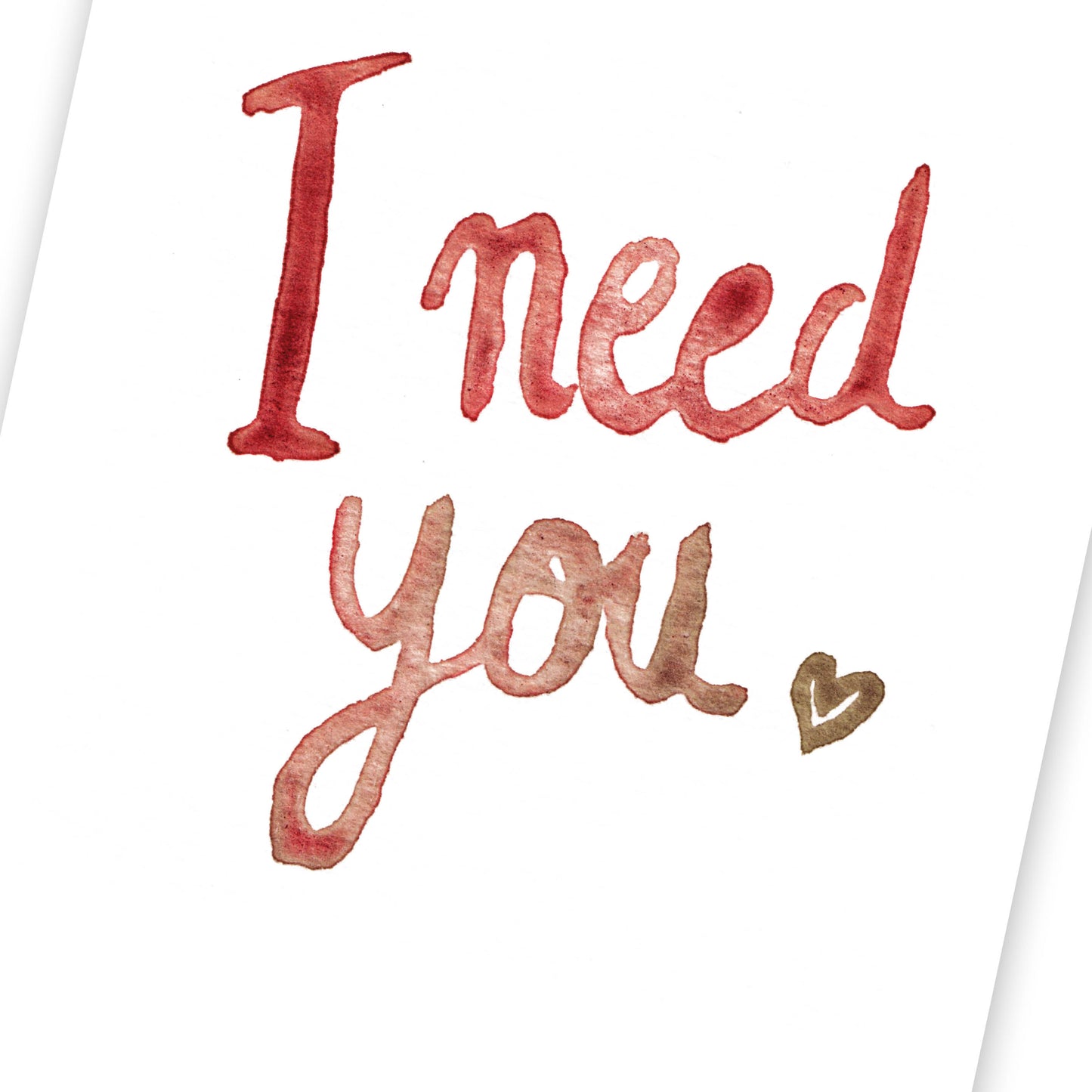 I need you (fin de série)