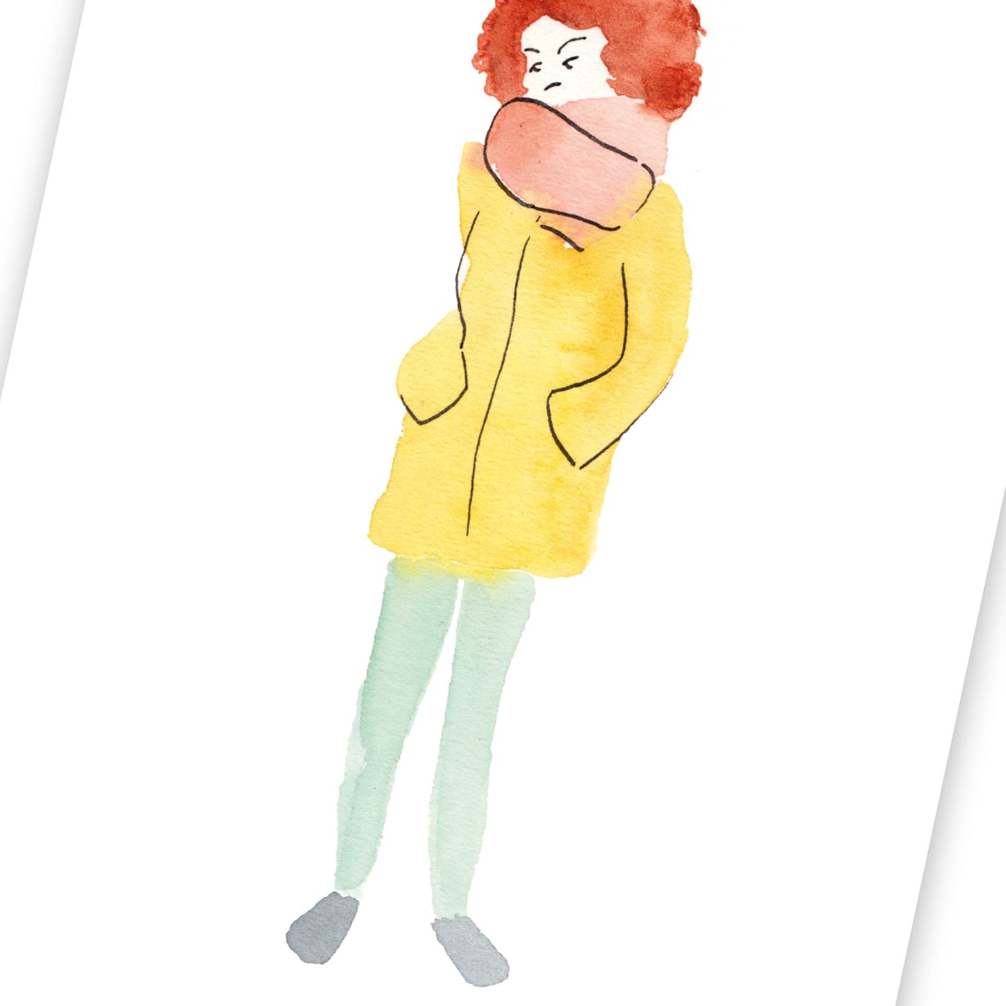 Jeune fille en hiver (fin de série)