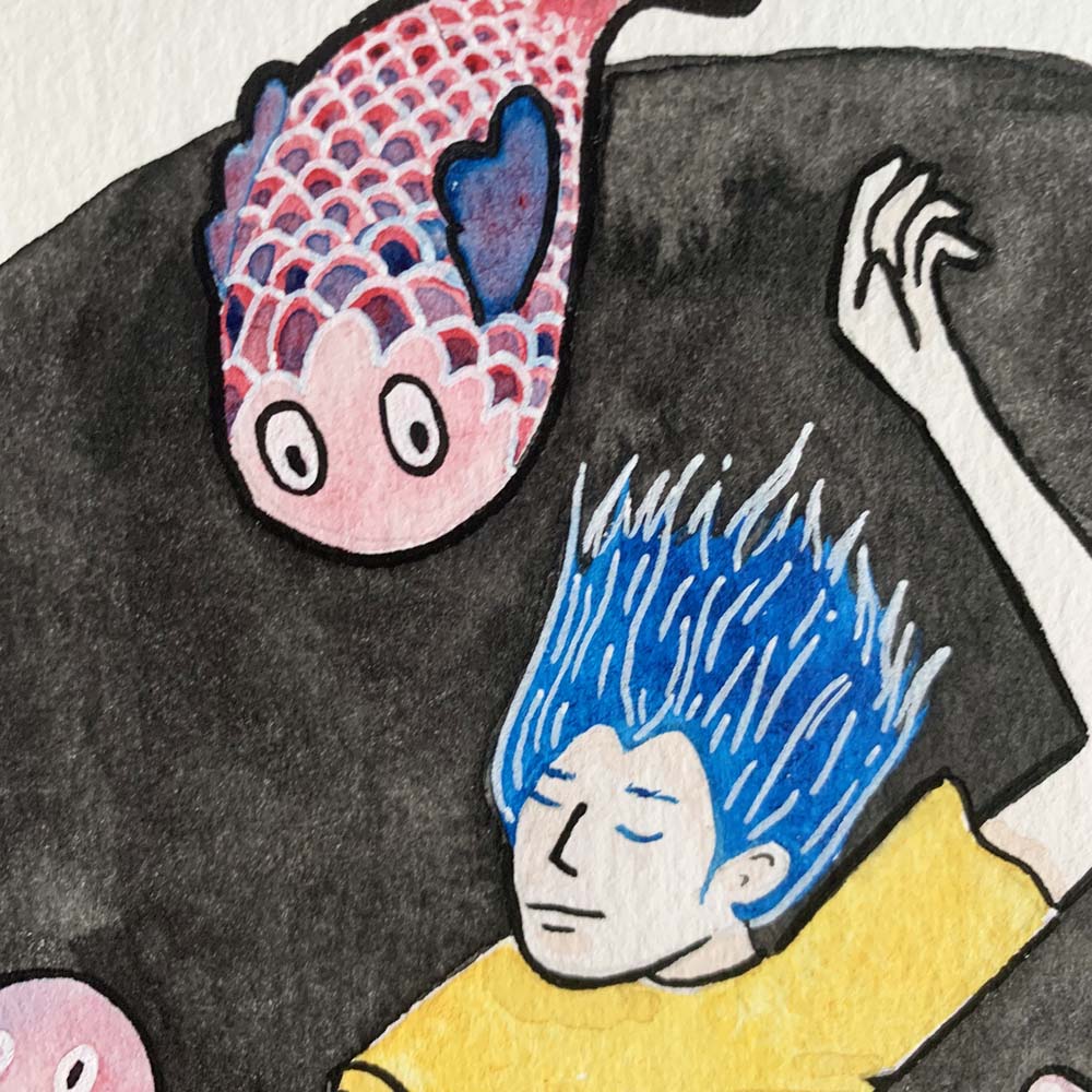 Pensées poissonneuses - original