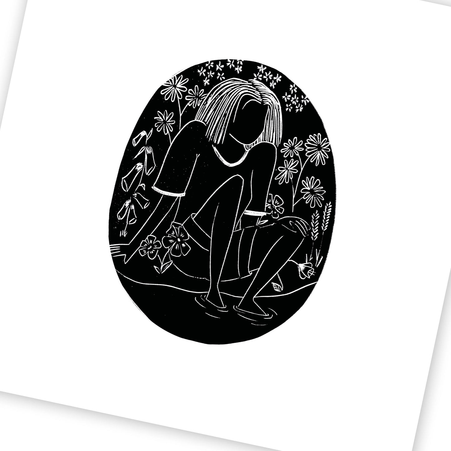 Odeur de printemps / Linogravure