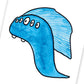 Monstre #2 Bleu