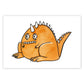 Monstre #9 Dino orange