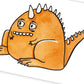 Monstre #9 Dino orange