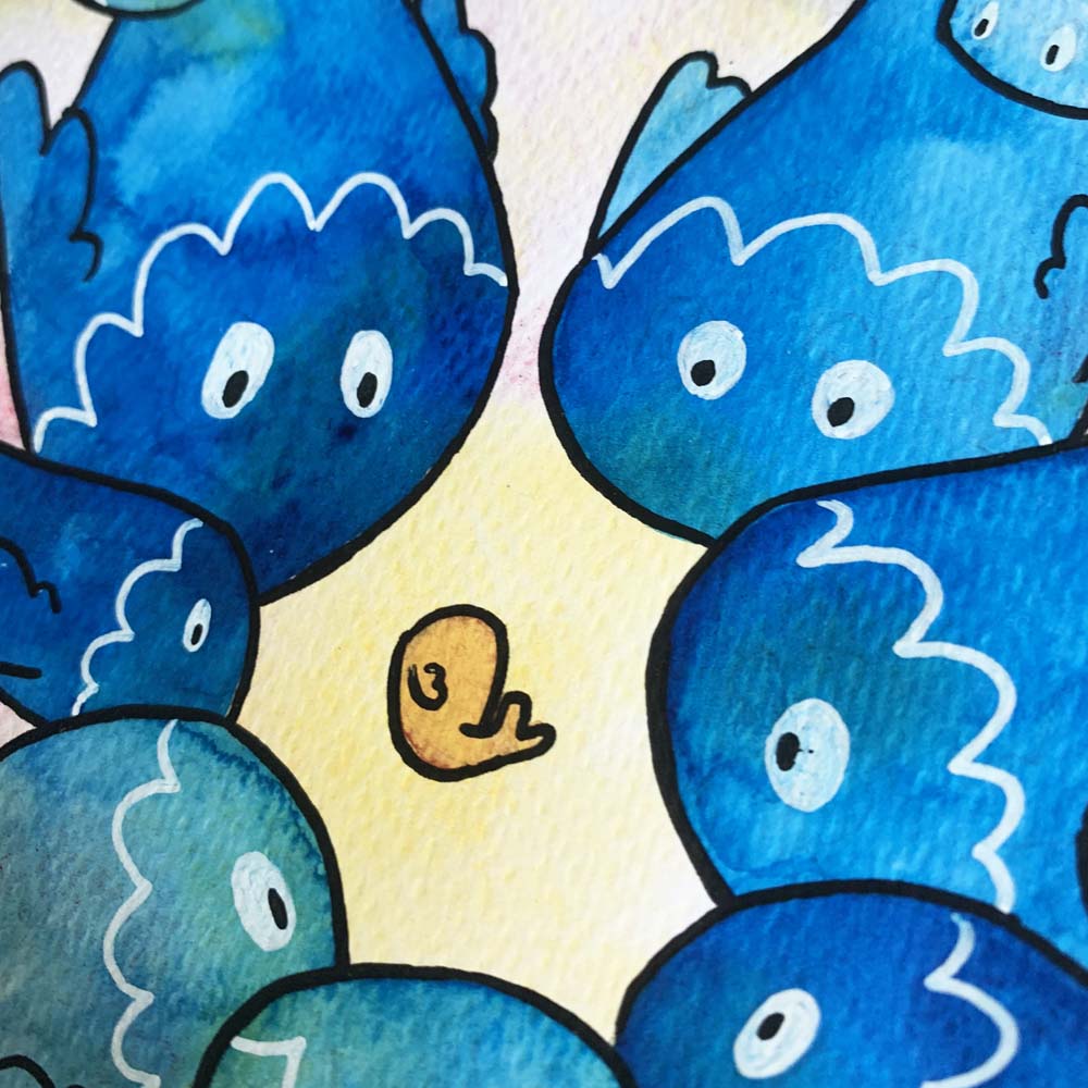 Petits poissons - original