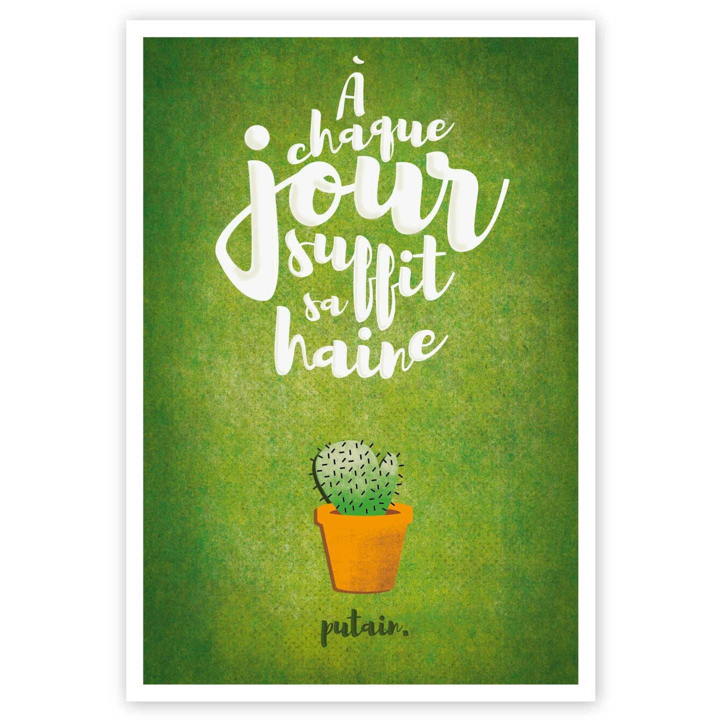 À chaque jour suffit sa haine (fin de série)