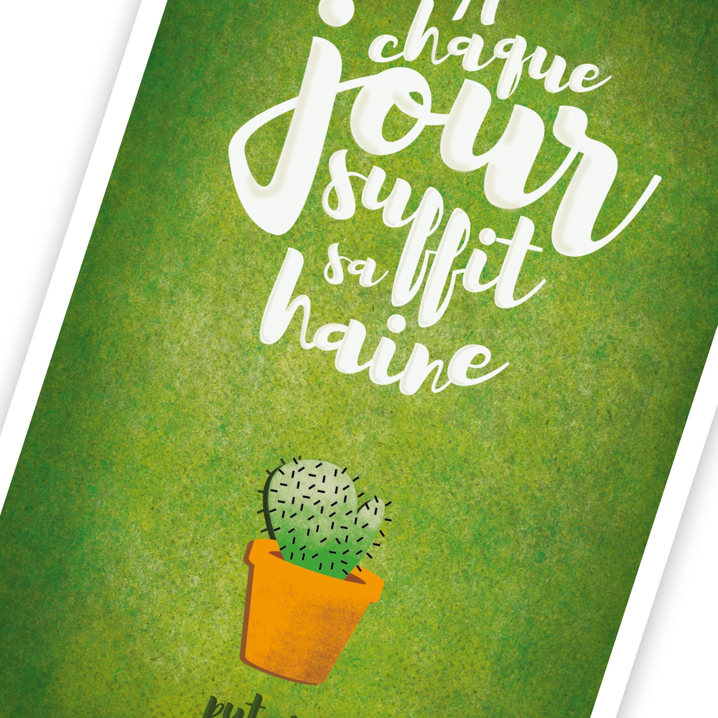 À chaque jour suffit sa haine (fin de série)